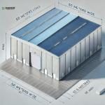 Custom Design Industrial Steel Building Prepainted Steel Sandwich Panel