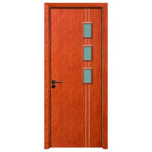 Quality Waterproof Internal Glass Doors For High-end Decoration Wpc Door wholesale