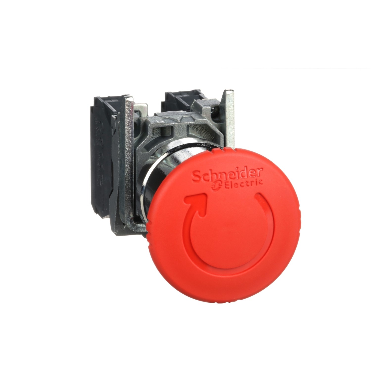 Schneider Electric Mushroom Head Emergency Stop Button Switch XB4BS8445 3A Current 600 VAC Voltage Rating