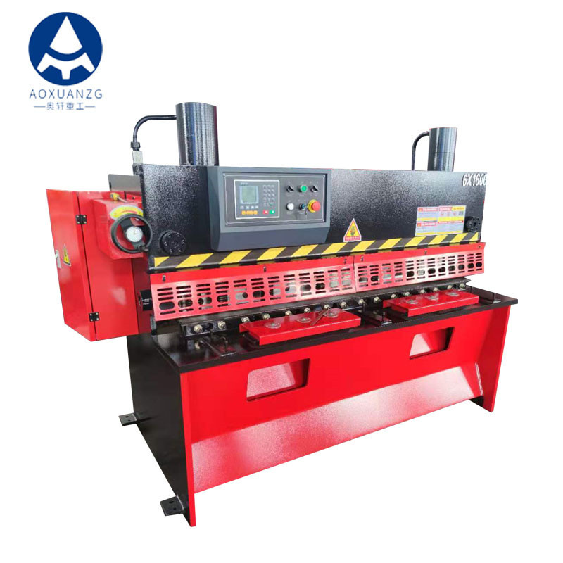 1600mm Hydraulic Guillotine Shearing Machine CNC Controller Foot Switch Control