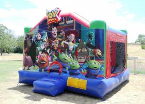 Quality Cartoon Themed 0.55mm PVC Inflatable Bounce House / Indoor Jumping House wholesale