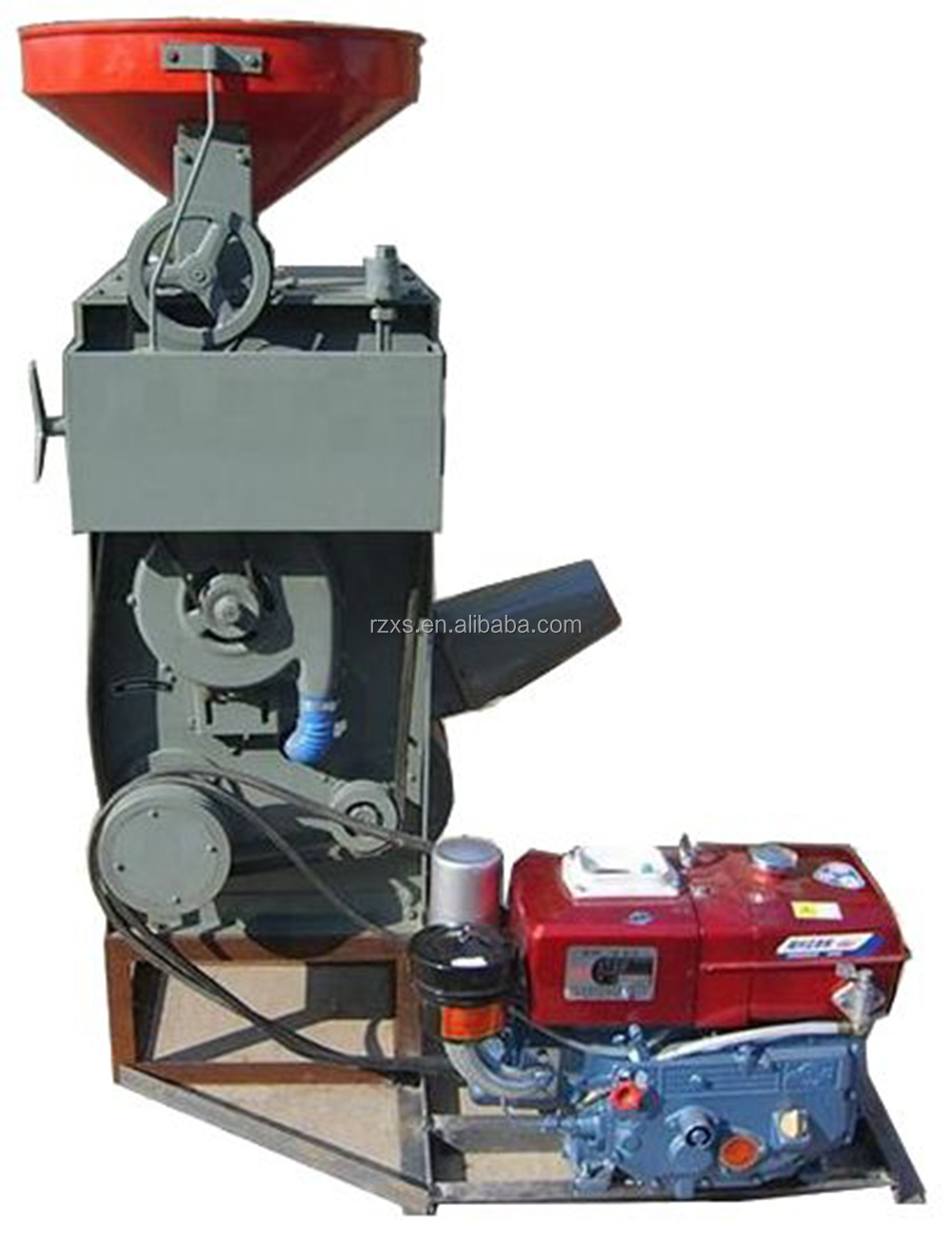 Automatic Combined Rubber Roller Paddy Sheller Rice Huller Whitener Milling Machine
