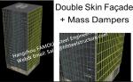Double Glass Wall Ventilated Facade Office Building Glass Curtain Wall Stick