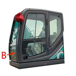 Quality 5mm Excavator Front Glass Replacement Green Tempered Glass For Windshield wholesale