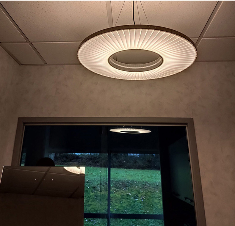 Modern Fabric Pendant Light Designer Iris Pendant Lamp For Living Room Hotel Lobby Chandelier(WH-AP-538)