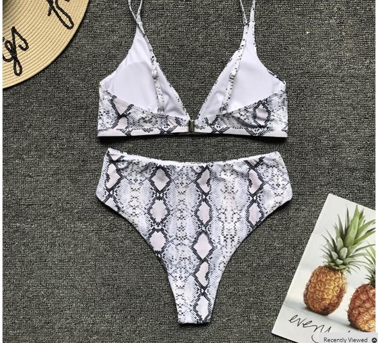 Womail Alluring Biquini Leopard Printed Bikini Push-Up Padded Swimwear Women's