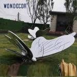 Custom Outdoor Forged Metal Sculpture Stainless Steel Metal Butterfly Sculpture