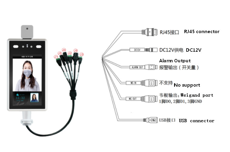 Face Recognition And Temperature Indicator Human Body Temperature Linux Operating System