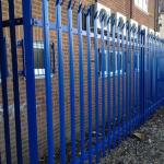 2.1m D Section Steel Palisade Gates Galvanized / Powder Coated Surface Treatment