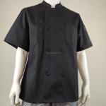 Pure Cotton Kitchen Chef Coat Black Color XS-5XL Breathable