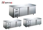 Commercial Working Table Two Door Refrigerator Counter Freezer use in kitchen