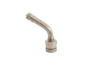 Quality TR543D Truck Tyre Valves O Ring Seal Nickel Plated Brass Cap Brass Bend 60° wholesale