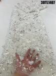 Unique Style Supoo 3D Flowers Lace Embroidery Bridal Dress French Lace Fabric