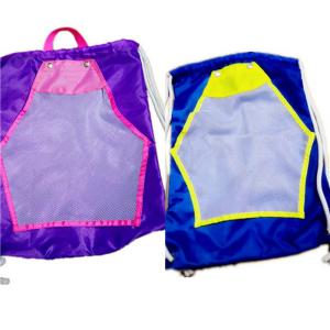 Quality Swim Accessories Mermaid Drawstring Backpack Heavy Duty Water Repellant Fabric wholesale