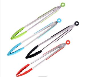 Quality Antirust Silicone Kitchen Tongs , Grillhogs Barbecue Grill Tongs 3pcs wholesale
