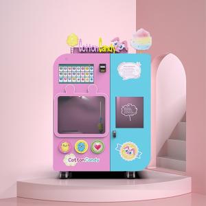 Quality Marshmallow Making Candy Floss Vending Machine Pink 220V Bill Pay wholesale