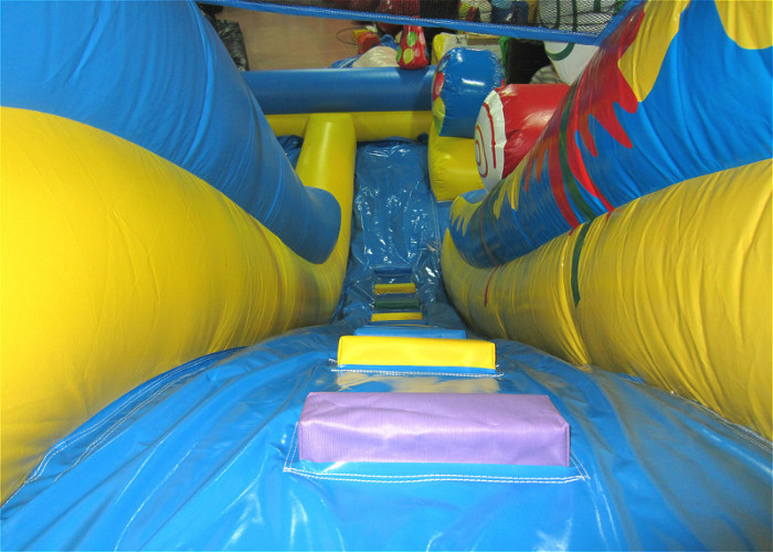 Top inflatable high gift boxes candy colourful inflatable dry standard slide on sale