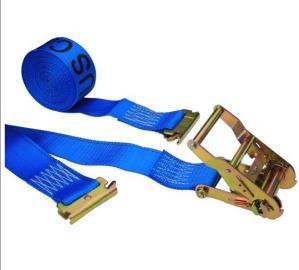 Quality 50MM Polyester Ratchet Tie Down Straps LC2500 DN EN12195-2 Acid Resistance wholesale