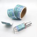 Custom Logo Aluminum Perfume Cosmetic Bottle Labels Colored Foil Finish