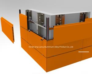 Quality OEM Curtain Wall Cladding Support System Wall Mounted Natural Color 4mm wholesale