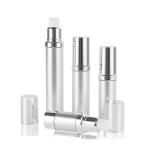 Golden Rolling Sand Shining Aluminum Luxury 120ml Transparent Lotion Bottle