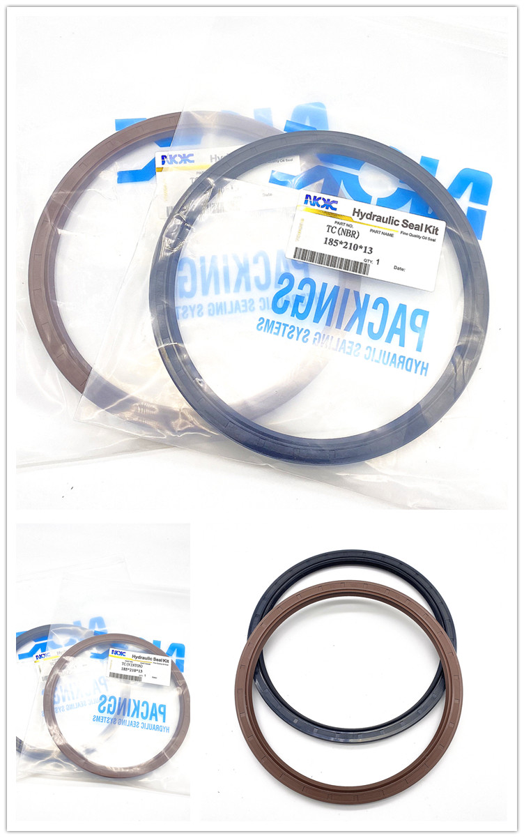 NBR FKM Metric Hydraulic Seals 185MM X 210MM X 13MM Blown Color