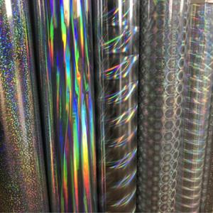 Quality Transparent Self Adhesive BOPP Holographic Transfer Film Moisture Proof For Packaging wholesale