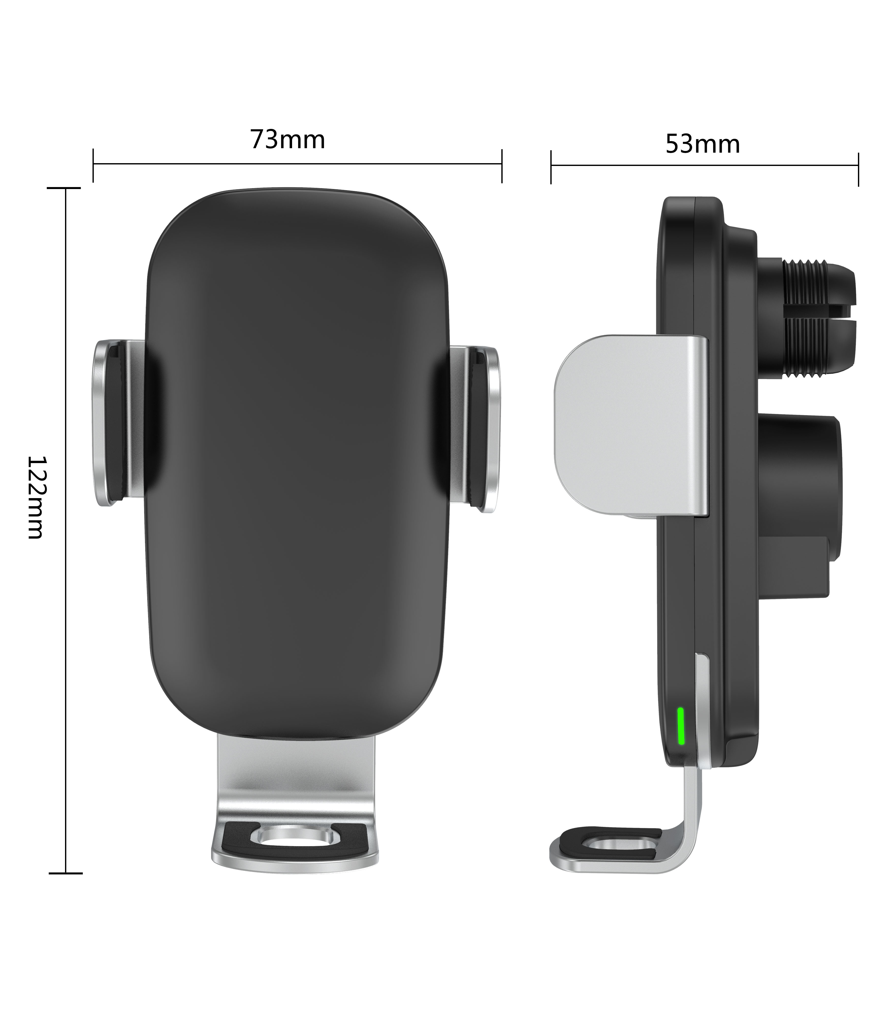 Rubber Oil Coating Infrared Sensor 15W Wireless Phone Charger