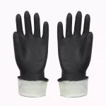 Building black polyester nylon 13 grey nitrile coated palm working gloves