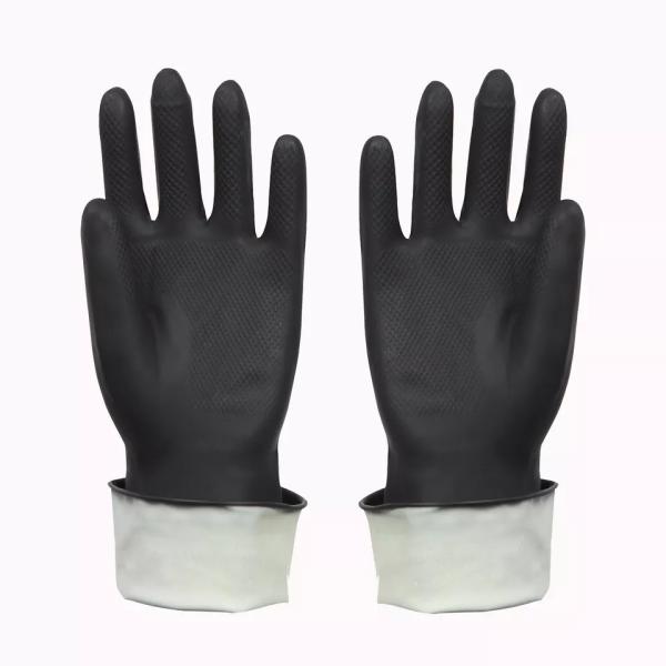 Industrial building safety hand gloves latex rubber coating