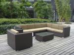 9pcs garden cane furniture All Weather Wicker Patio Furniture