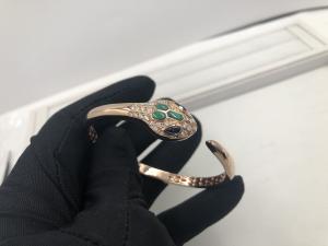 Quality brand jewelry snake bracelet in 18 kt pink gold with diamonds Also available white and yellow gold（1） wholesale