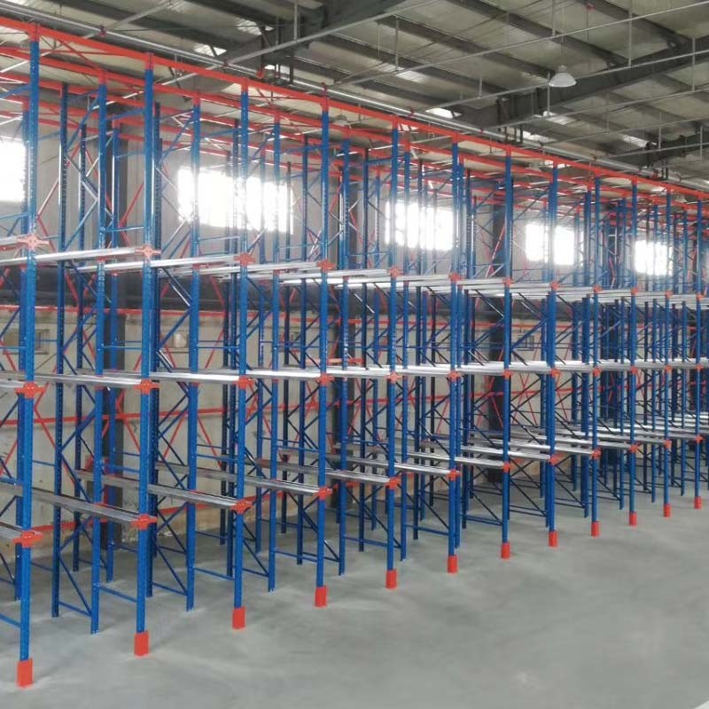 Cold Room Steel Heavy Duty Drive In Pallet Racking System Customized Depth
