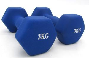 Quality red blue pink gren purple Gym fitness womens vinyl dipping neoprene dumbbell wholesale