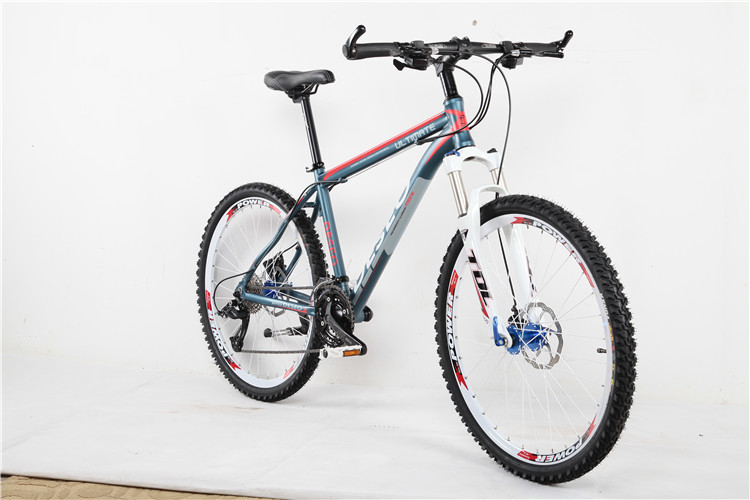 High grade hydraulic disc brake Shimano 24 speed 26 size aluminium alloy MTB with 24 hole spoke wheel