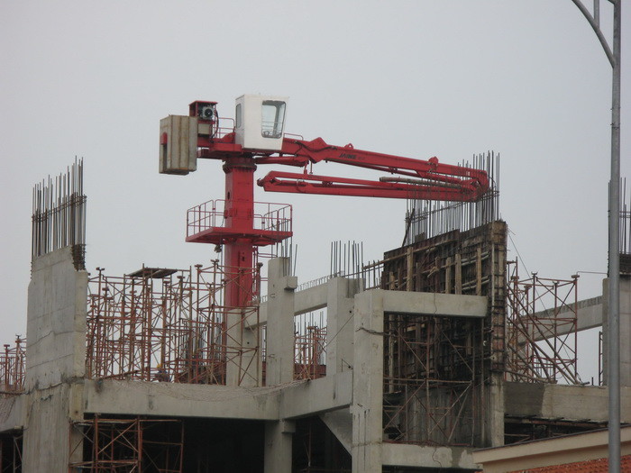 22mpa Mobile Concrete Placing Boom , 21m Placing Boom Concrete Pump