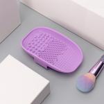 Purple Scrubber Makeup Brush Cleaner Pad Makeup Tools Cosmetic Brush Cleaning