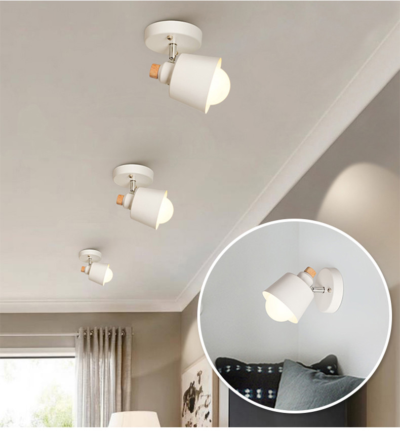 Wooden Ceiling Lamp Modern LED Ceiling Light for Bedroom Living Room Corridor Kitchen Indoor Lighting(WH-WA-21)
