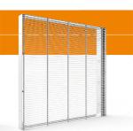 Indoor High Brightness SMD LED Curtain Display Glass Media Display Aluminum Body