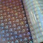 Eye Catching Holographic PET Film , Transparent Holographic Adhesive Film
