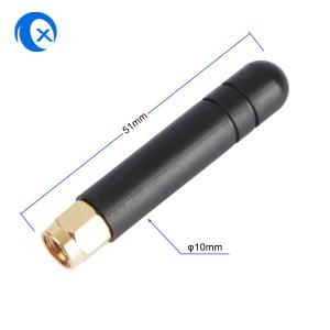 Quality Right Angle 868 MHZ SMA Antenna Short White Rubber Duck Male / Female Connector wholesale