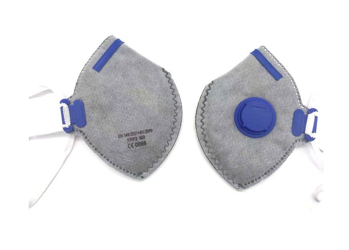 Chemical Repellent FFP3 Face Mask , Disposable Dust Masks Convenient With Valve