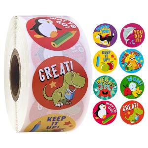 Quality Heat Resistant Self Adhesive UV Coating Animals Stickers Label wholesale