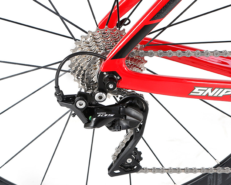 Carbon Fork Carbon Fiber Street Bike , 700C Aluminum Frame Mens Road Bike