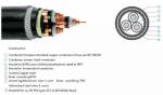 Direct Burial Aluminum Electrical Cable 4 Core 240mm Instrument Steel Wire