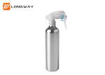 Aluminum fine mist trigger spray bottles round empty cosmetic industrial