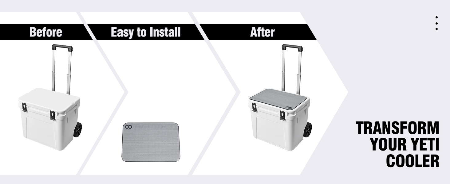 Customize EVA Foam Mat Cooler Pads for Cooler Box Grey Wood Color Hiking Accessories