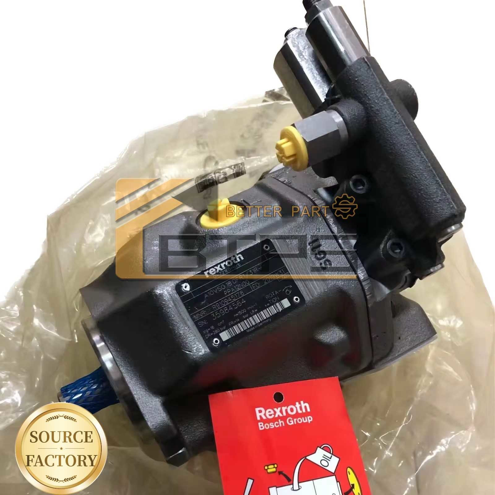 REXROTH HYDRAULIC AXIAL PISTON VARIABLE PUMP A10VO SERIES 53 A10VO18 A10VO28 A10VO45 A10VO63 A10VO72 A10VO85 A10VO100