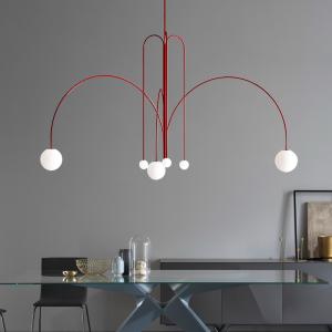 Quality Modern Designer Glass Ball Chandelier Lighting For Living Room Gran Finale Suspension Lights(WH-MI-169) wholesale