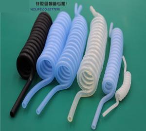 Quality Non - Toxic Spiral Silicone Rubber Heat Shrink Tubing 4.8mm ID Transparent wholesale